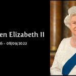 The text reads "HM Queen Elizabeth II 21/04/1926 to 08/09/2022"