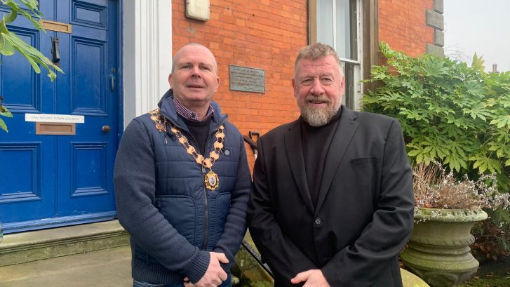 Town Mayor and Ian Cass of the Forum of Private Business