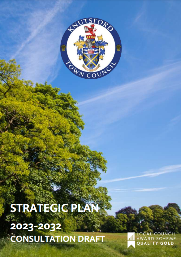 The cover of the draft strategic plan document