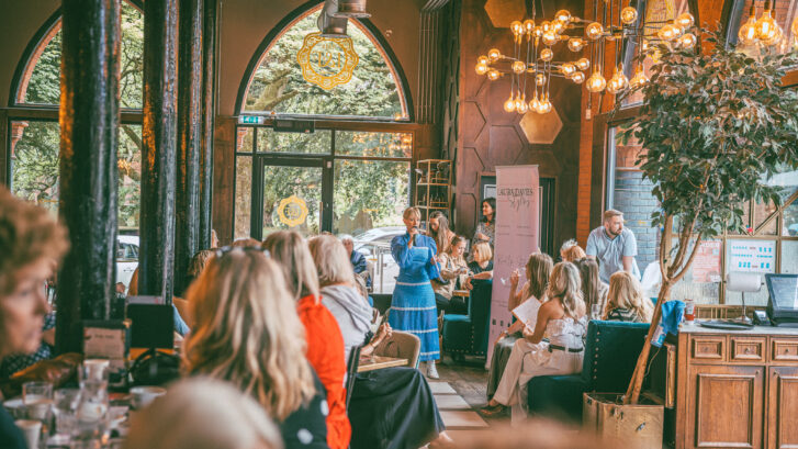 The catwalk of Flash Fashion being introduced.