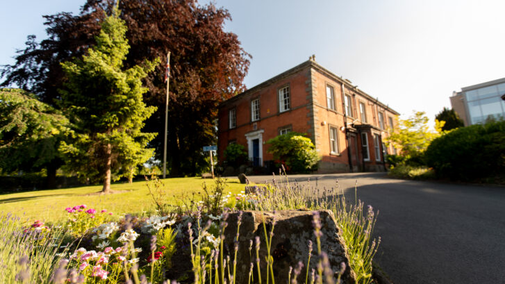 The Knutsford Town Council Offices in the sunshine