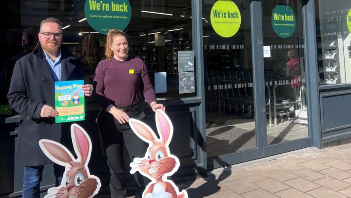 Pictured Richard Clare from Clare & Illingworth, Charlotte Pearson from Waitrose