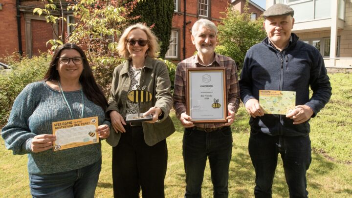 Members of the Nature Action Plan WG with the award