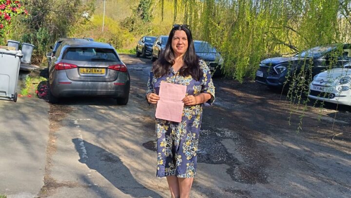 Cllr April Johnson with DMMO Evidence Form