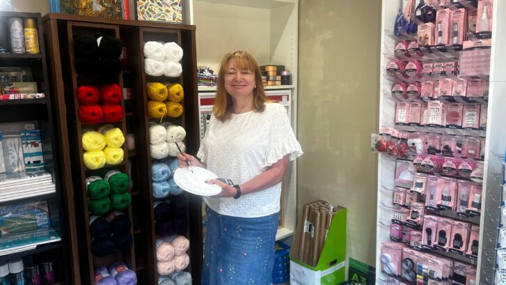 Melanie Naylor of Cheshire Craft Store