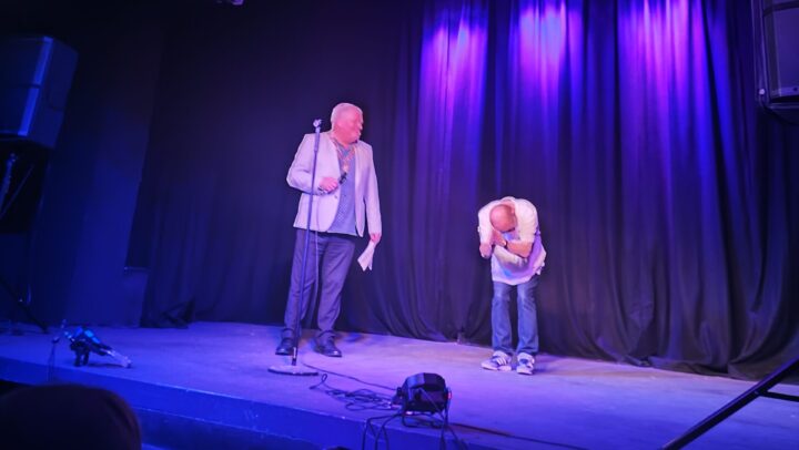Cllr Colin Banks and Paul Langley at the first LOL x The Mayor comedy night